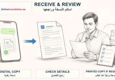 Translated document received for client review