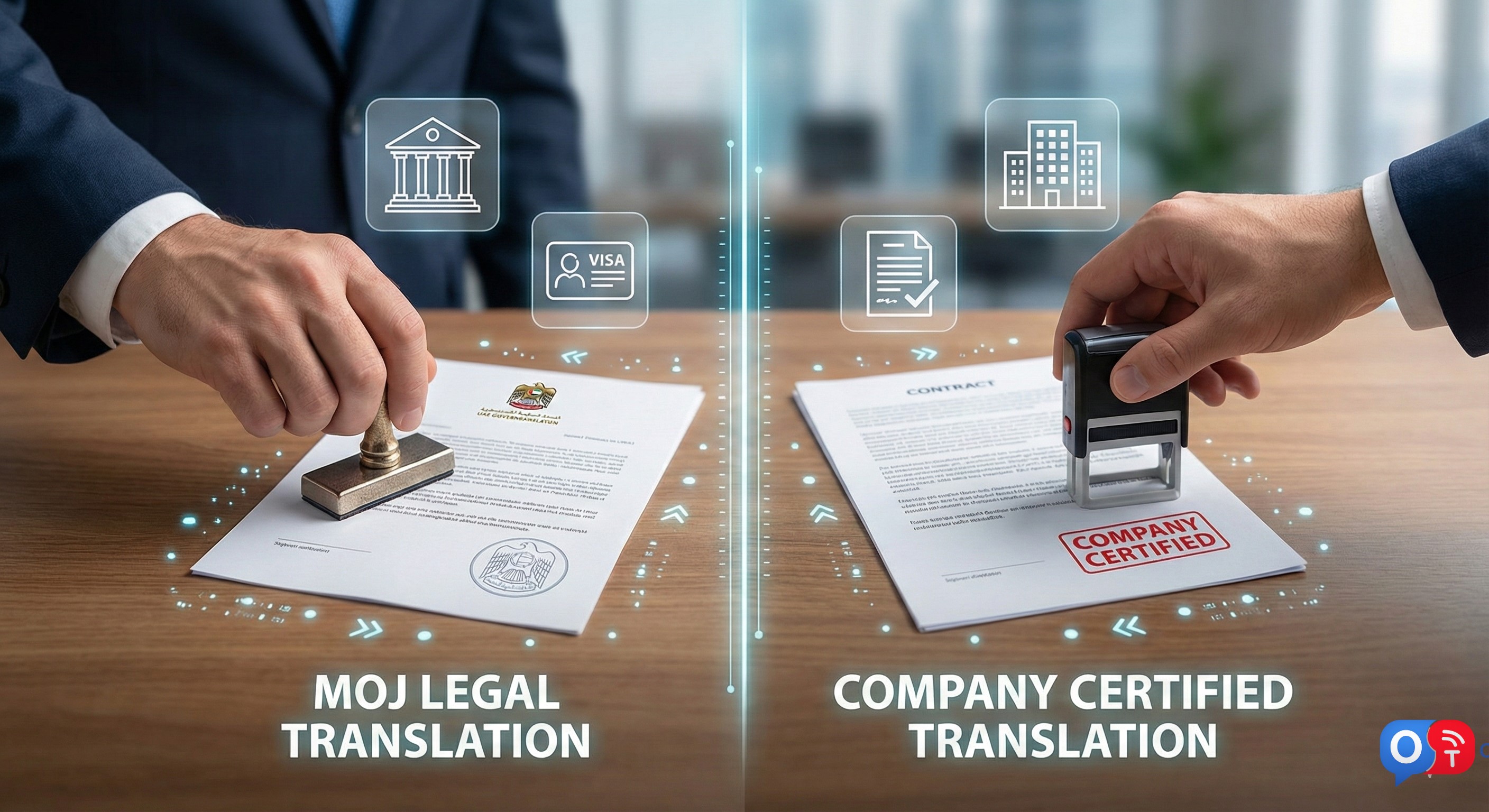 Official document stamping for authenticated translation in Dubai